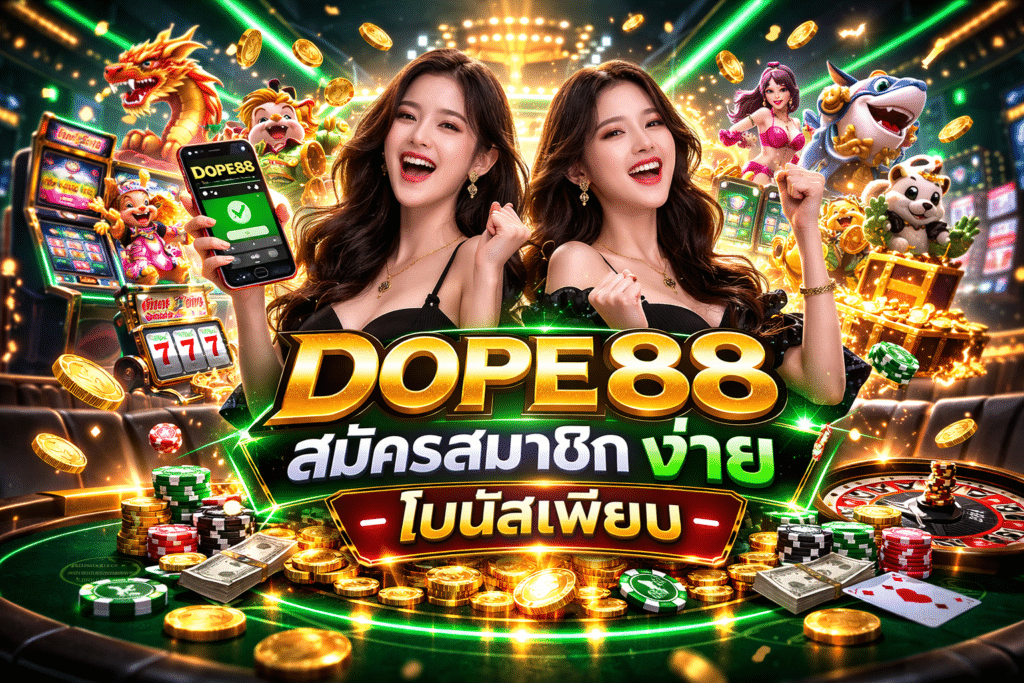 DOPE88 สมัครสมาชิก ง่าย โบนัสเพียบ