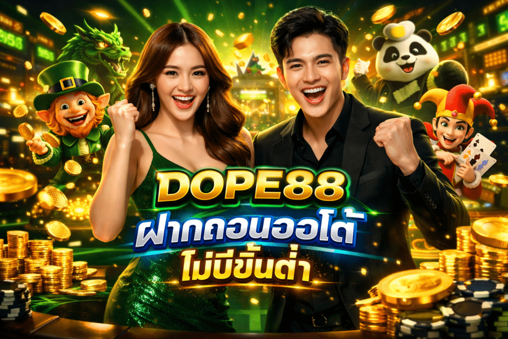 DOPE88 ฝากถอนออโต้ ไม่มีขั้นต่ำ